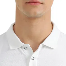 United Colors of Benetton White Regular Fit Polo T-Shirt image 4