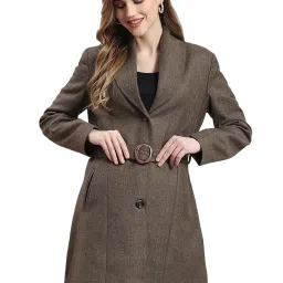 Monte Carlo Brown Textured Coat image 1