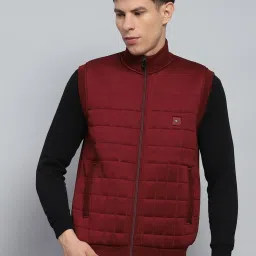 Monte Carlo Maroon Regular Fit Quilted Quilted Jacket image 1