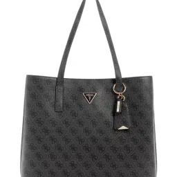 Guess Charcoal Grey Meridian II Girlfriend Logo Tote-picture-37