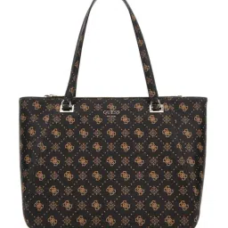 Guess Espresso Calebra Logo Tote-picture-46