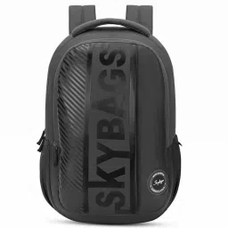 Skybags Grad 05 Dark Grey Polyester Printed Laptop Backpack - 30 Ltrs image 1
