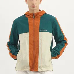 United Colors of Benetton Green Regular fit Colorblock Jackets image 1