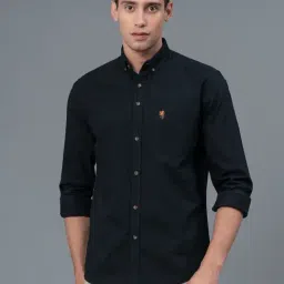 Red Tape Black Regular Fit Cotton Shirt-image-43