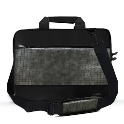 Gripp Croc Compact Executive Business Laptop and Tablet Bag For Macbook 13.3 Inch & 14 (Black) image 1