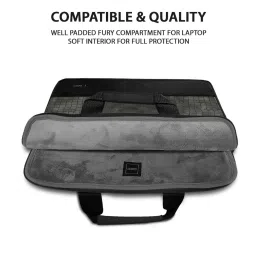 Gripp Croc Compact Executive Business Laptop and Tablet Bag For Macbook 13.3 Inch & 14 (Black) image 5