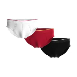 Guess Multi Regular Fit Solid Brief (Pack of 3) image 1