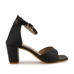 Scentra Women's Black Ankle Strap Sandals-picture-18