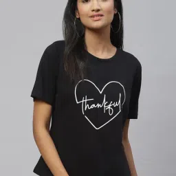 Melon by PlusS Black Printed T-Shirt-picture-32