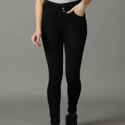 showoffff SHOWOFF Black Slim Fit High Rise Jeans-picture-29