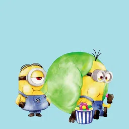 Spaces Minions Blue & Yellow Cotton 180 TC Kids Dohar - Set of 1 image 5
