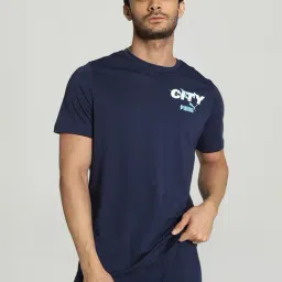 Puma Manchester City FC Indigo Regular Fit Printed Sports T-Shirt-picture-11