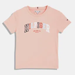 Tommy Hilfiger Kids Coral Ice Printed Regular Fit T-Shirt image 1