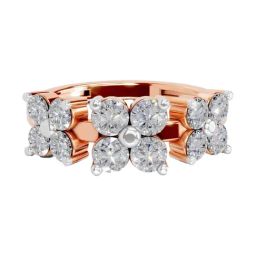 Sparkles Lab Grown Diamond 14k (585) Rose Gold Ring for Women-picture-25