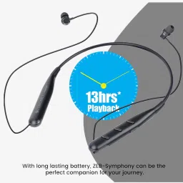 Zebronics Zeb-Symphony Neckband With Mic (Black) image 4