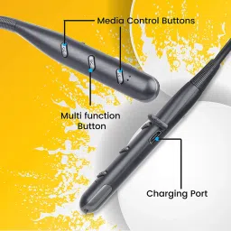 Zebronics Zeb-Symphony Neckband With Mic (Black) image 3