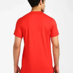 Adidas Red Regular Fit Logo Printed T-Shirts image 2