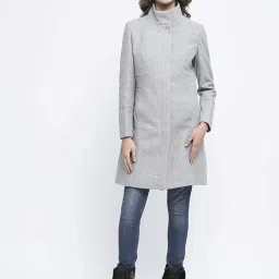 MADAME Grey Solid Coat image 1