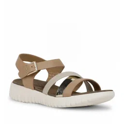 Healers by Liberty Women's Beige Ankle Strap Sandals image 1