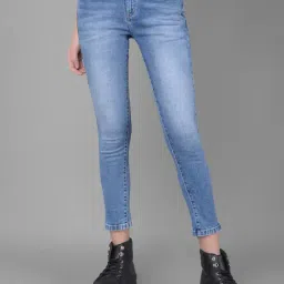 Crimsoune Club Blue Skinny Fit Mid Rise Jeans-image-34