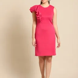 DODO & MOA Pink Shift Dress-picture-12