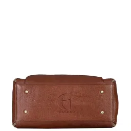 HiLEDER Brown Textured Medium Satchel Handbag image 5