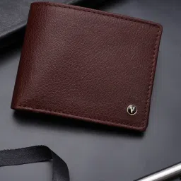 Van Heusen Brown Formal Leather Bi-Fold Walletfor Men image 1