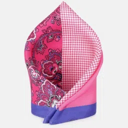 Van Heusen Pink Printed Pocket Square image 1