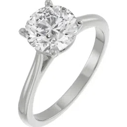 Emori 18k White Gold & Diamond Round Engagement Ring-picture-38