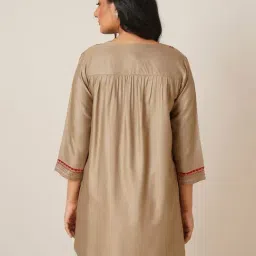 Jaypore Brown Regular Fit Tunic image 2