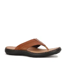 Hush Puppies by Bata Men's Tan Thong Sandals image 1