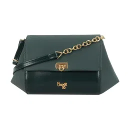 Baggit Green Solid Small Cross Body Bag image 1