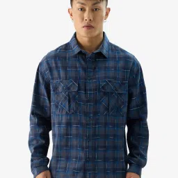 The Souled Store Navy Regular Fit Shirt image 1