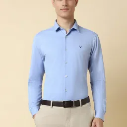 Allen Solly Blue Slim Fit Shirt image 1