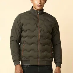 Allen Solly Brown Regular Fit Quilted Jacket image 1
