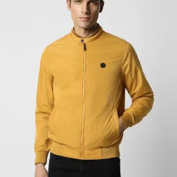 Van Heusen Yellow Cotton Regular Fit Jacket image 1