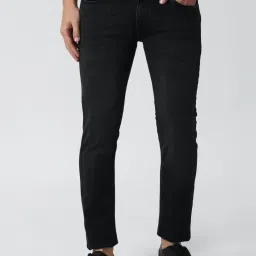 Peter England Black Slim Fit Jeans image 1