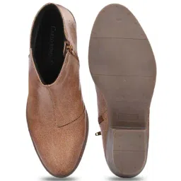Carlo Romano Women's Tan Casual Boots image 3