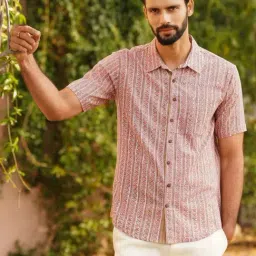 Jaypore Multicolour Block Printed Regular Fit Shirt image 5