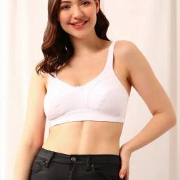 Clovia White Cotton Beginner's Bra-picture-10