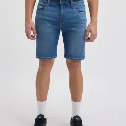 Pepe Jeans Light Blue Slim Fit Denim Shorts-image-87