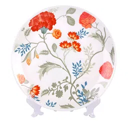 PENTADECO White & Red Printed Ceramic Wall Decor image 3