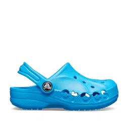 Crocs Kid's Baya Ocean Blue Back strap Clogs image 1