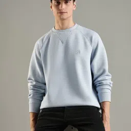 TOMMY HILFIGER White Solid Regular Fit Cotton Sweatshirt image 4