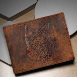 SASSORA Brown ARLO Textured Small Leather Bi-Fold Wallet-picture-49