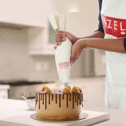 HAZEL White Cotton Piping Bag image 2