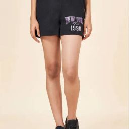Coolsters by Pantaloons Kids Black Cotton Printed Shorts-picture-4