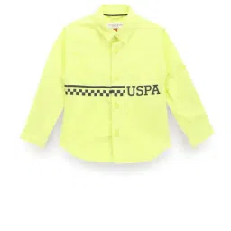 U.S. Polo Assn. Kids Green Cotton Printed Full Sleeves Shirt-picture-25