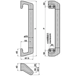 TAKIGEN Protective Rod Aluminum Alloy Bracket Pearly Satellite Chrome Plating, A-223-6 image 2