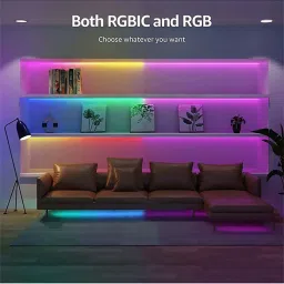 HomeMate 5m Smart RGBIC Strip Works with Google Assistant and Alexa (Multicolor) image 3